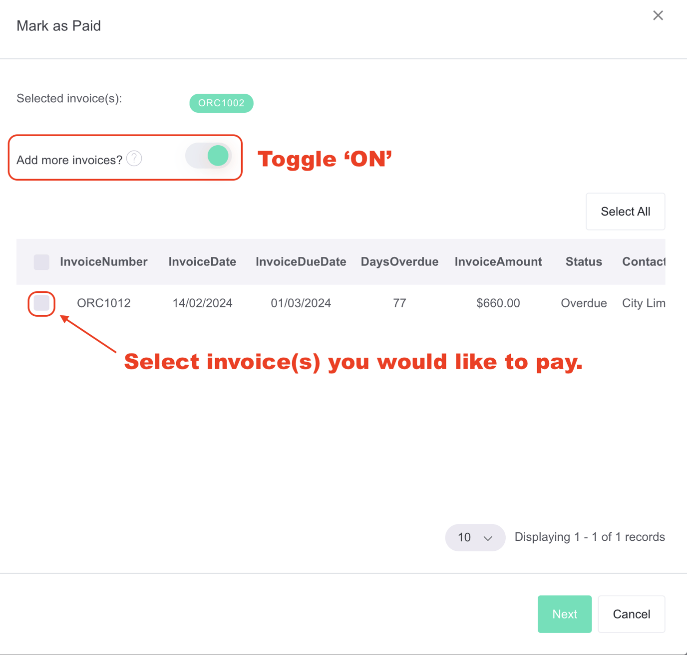 How to Pay Multiple Invoices in One Click