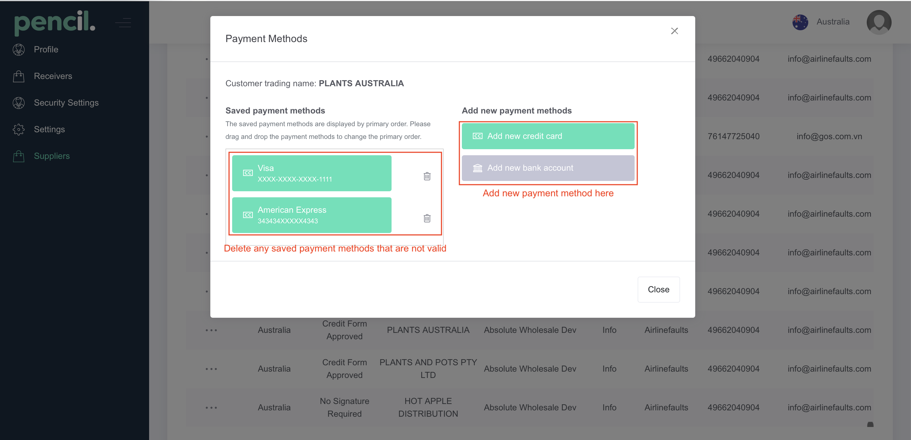 How do I update my payment method?